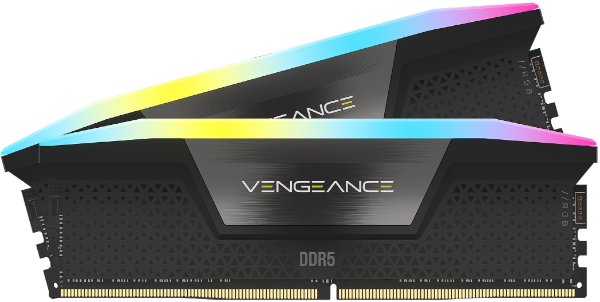 Изображение ז. לנייח CORSAIR VENGEANCE RGB 32GB 2x16GB DDR5 6000MHz C36