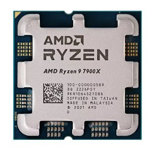 Изображение מעבד AMD ZEN4 R9 7900X Tray no Fan AM5 TDP 170W Up to 5.6Ghz 12Cr