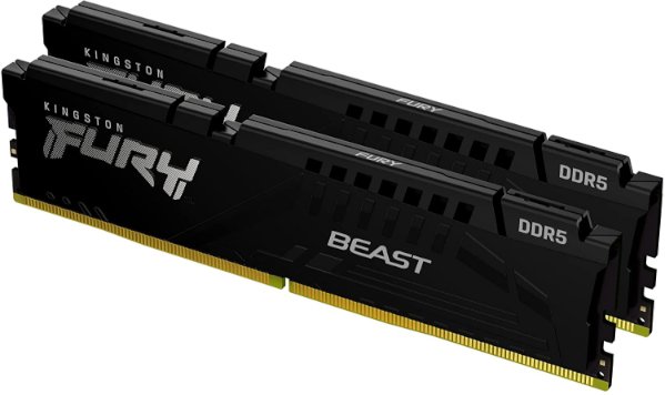 Изображение זכרון לנייח Kingston Fury Beast 32GB 2x16GB 5600MHz DDR5 CL40