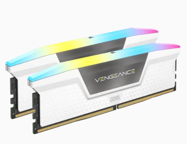 תמונה של זכרון לנייח Corsair Vengeance RGB 32GB 2X16GB 5600Ghz C36 White