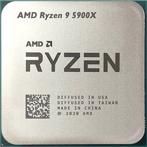 תמונה של מעבד AMD Ryzen R9 5900X TRAY Cores 12 Threads 24 Up to 4.8Ghz
