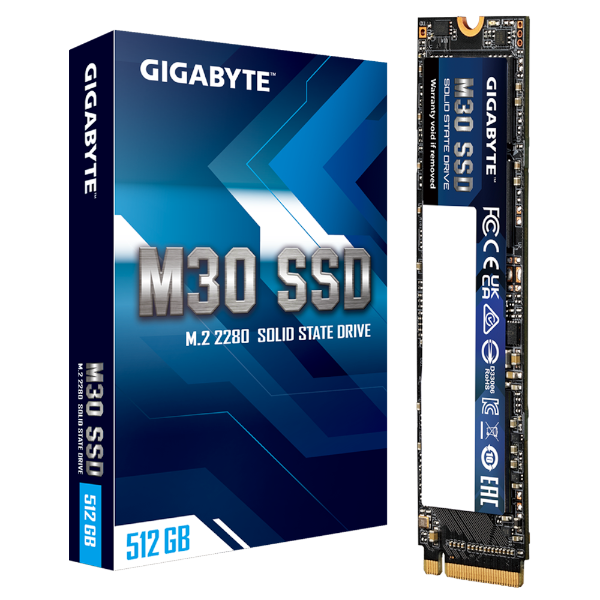 תמונה של דיסק פנימי Gigabyte M30 SSD 512GB NVME Gen3 3500MBPS/2600MBPS