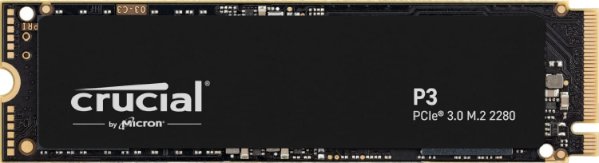 תמונה של דיסק פנימי Crucial P3 500GB PCIe NVME 3.0 3D Nand Up To 3500MB/s