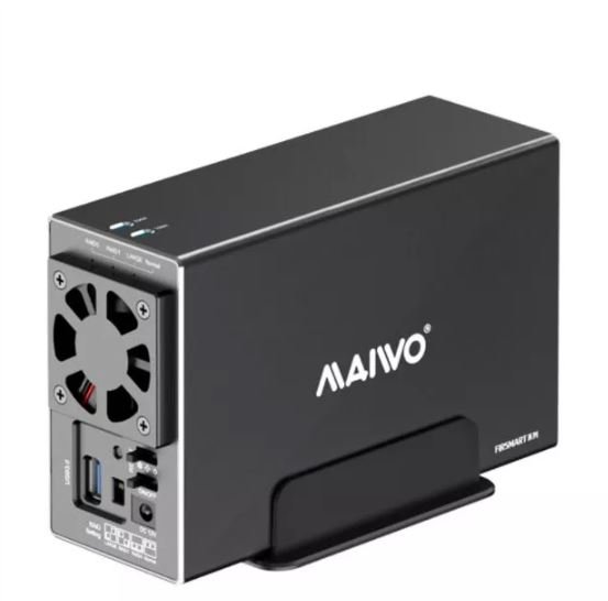 תמונה של מארז חיצוני  ל-2 דיסקים MAIVO HDD 3.5 DUAL BAY USB3.2 RAID
