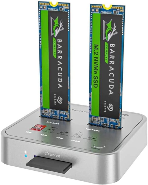 Picture of תחנת עגינה MAIVO K3016CL M.2 SATA/NVMe Docking Station 10Gbps